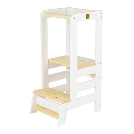 Montessori bokštelis – Meowbaby White + Natural