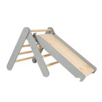 Montessori, pikler, laipiojimo trikampis, karstynė, medinis laipiojimo trikampis, čiuožykla