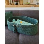 boho baby basket, baby crib, kūdikio lovytė, mozės krepšys