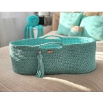 boho baby basket, baby crib, kūdikio lovytė, mozės krepšys