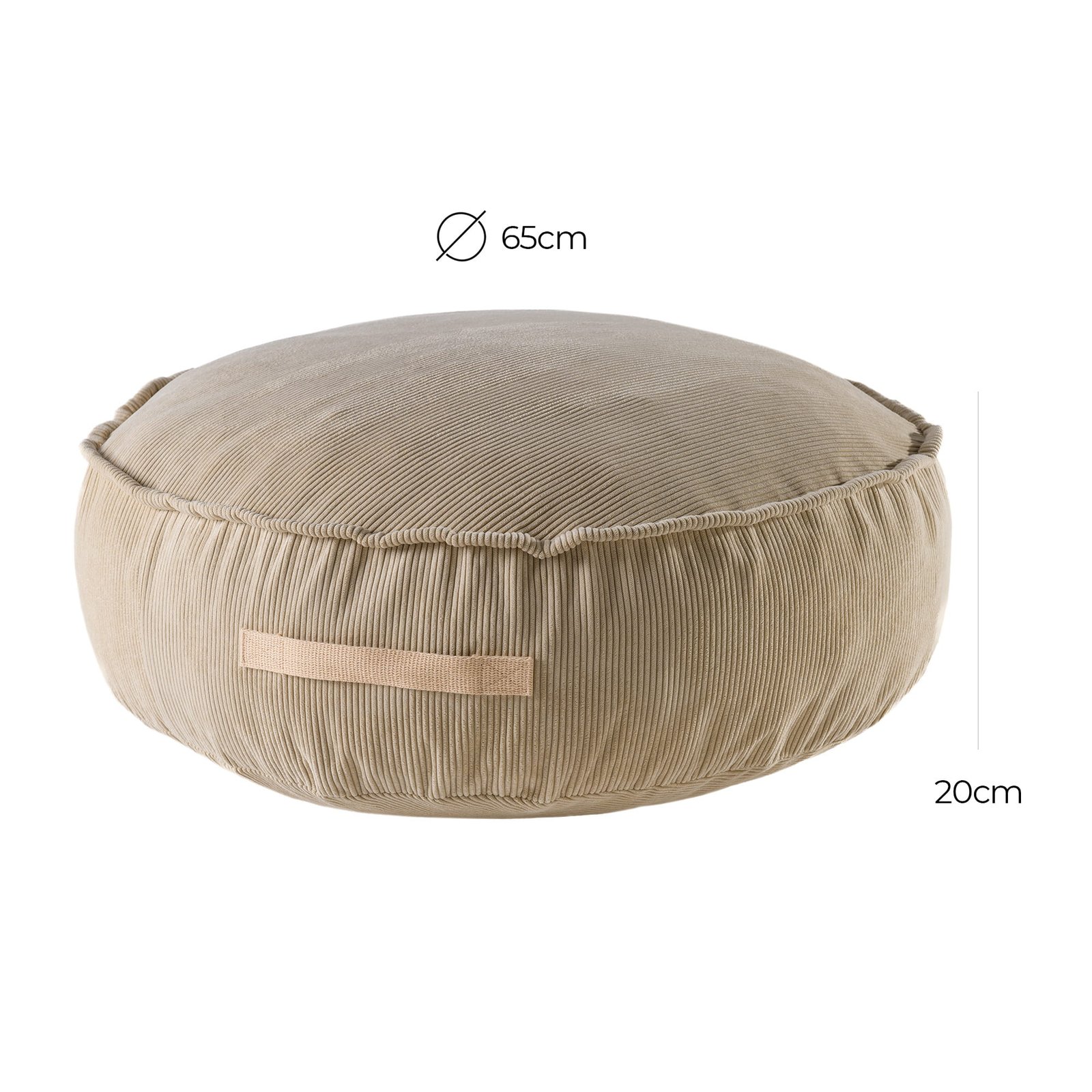 Vaikiškas pufas – Meowbaby Slimcord Sand