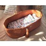 boho baby basket, baby crib, kūdikio lovytė, mozės krepšys