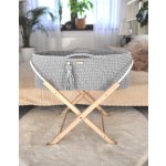 boho moses basket. baby crib, mozės krepšys, kūdikio lovelė