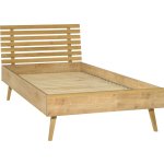 Nature kolekcijos lova, 90x200 ąžuolinė lova, lova ant kojelių, medinė miegamojo lova, lova paaugliui, lova vaikui, viengulė lova