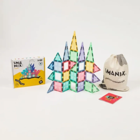 Magnetinis konstruktorius (36 el.) – Imanix Pastel